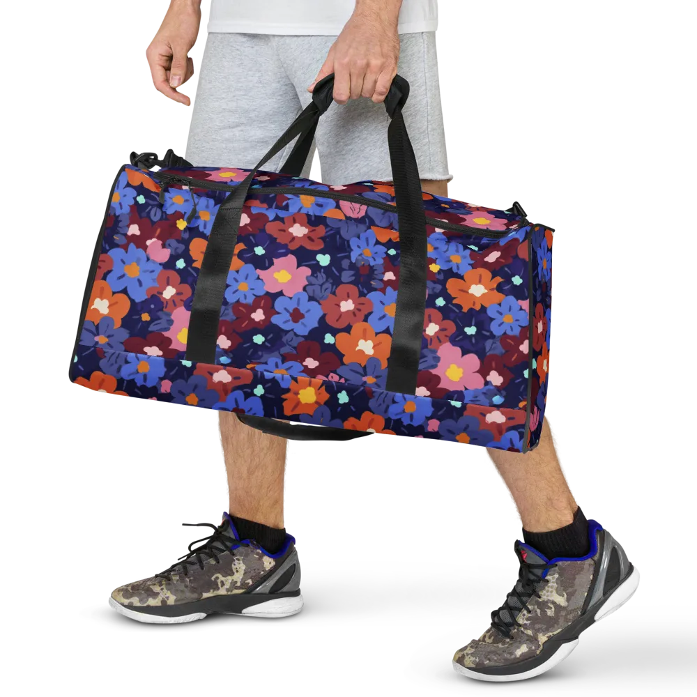Electric Posy on Duffle Bag — Front