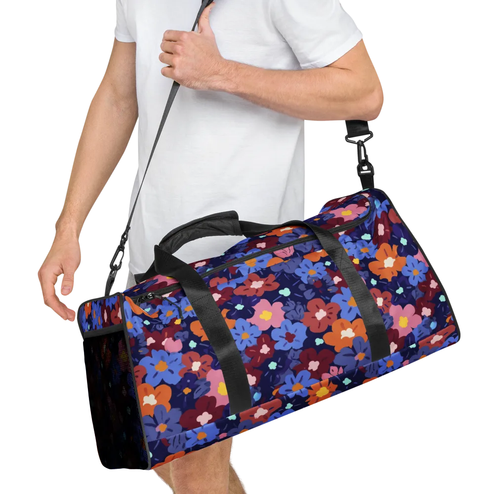 Electric Posy on Duffle Bag — Right Front