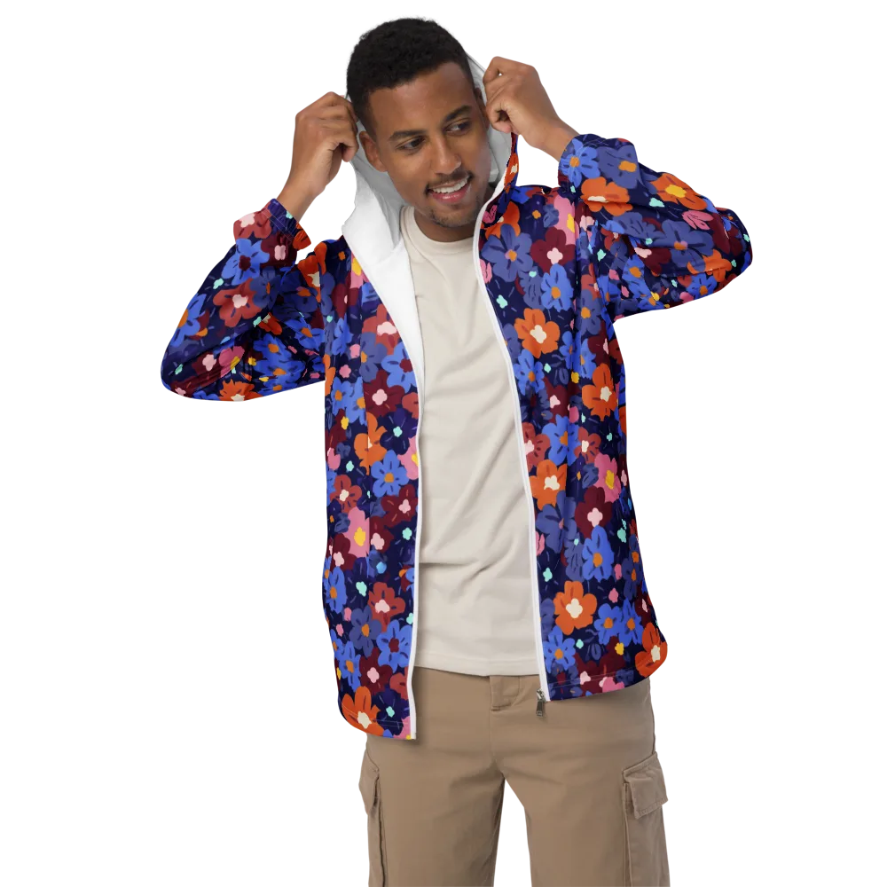 Electric Posy on Men's Windbreaker — Front
