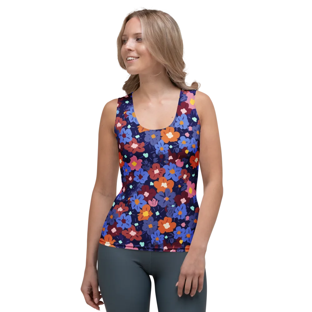 Electric Posy on Women's Tank Top — Front