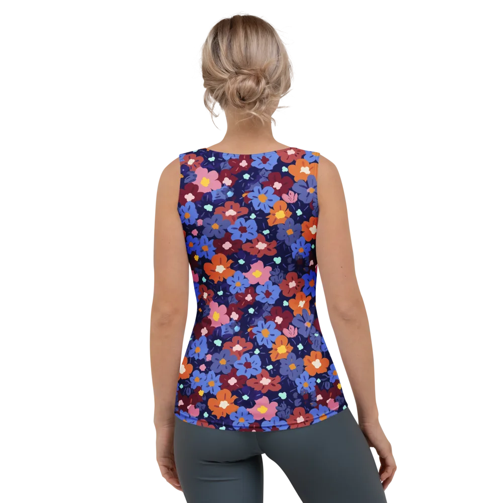 Electric Posy on Women's Tank Top — Back