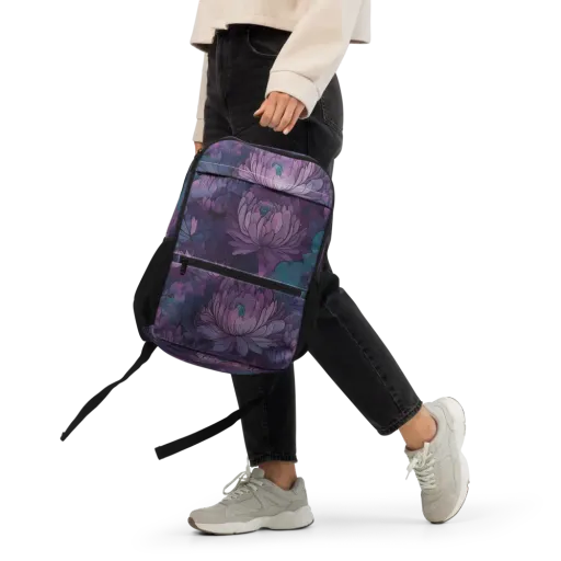 Indigo Bloomscape on a Utility Backpack