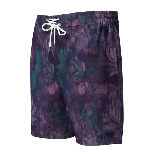 Indigo Bloomscape on a Men's Board Shorts