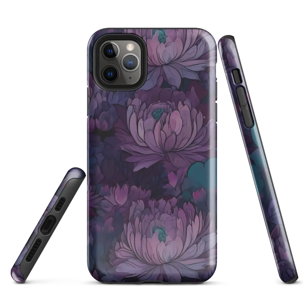 Indigo Bloomscape on Tough Case for iPhone® — Front