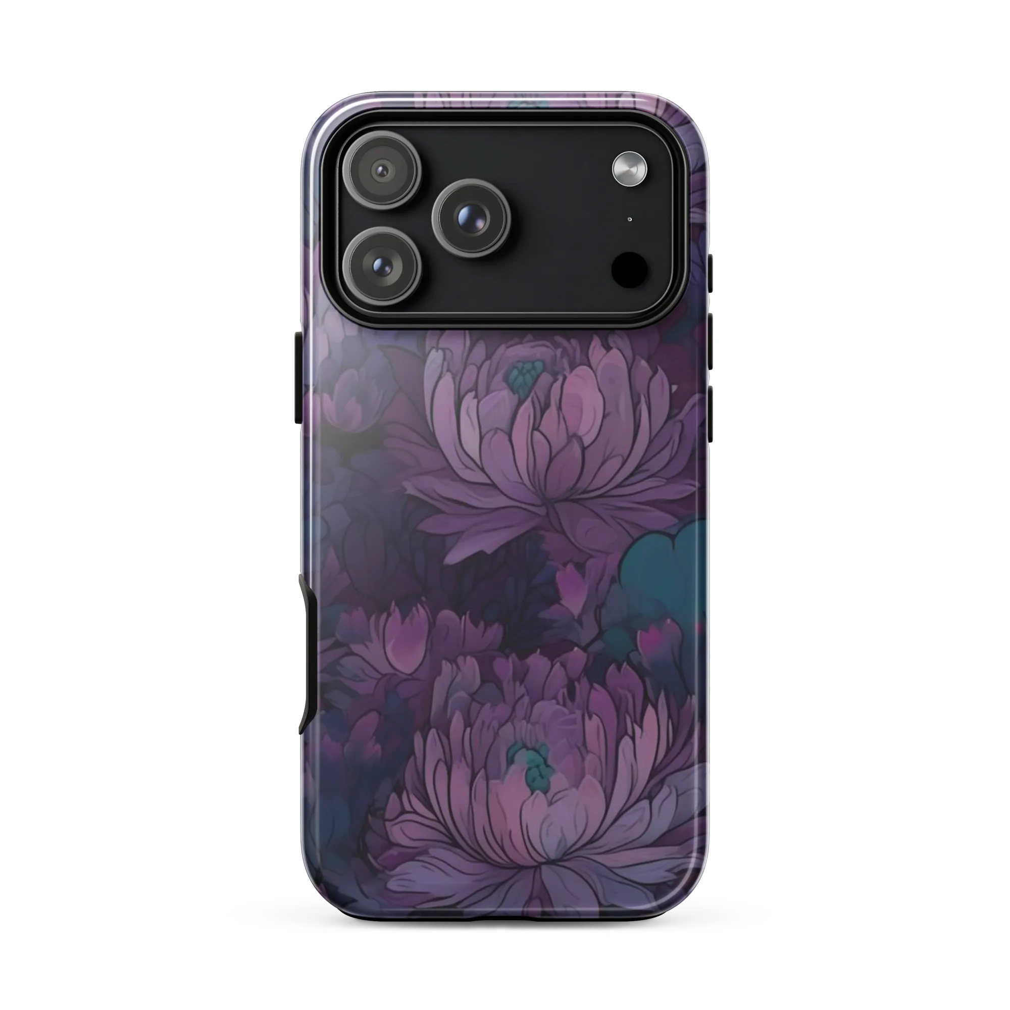 Indigo Bloomscape on Tough Case for iPhone® — Front
