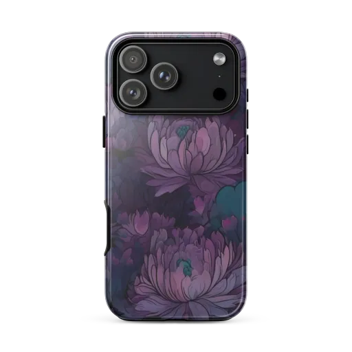 Indigo Bloomscape on a Tough Case for iPhone®
