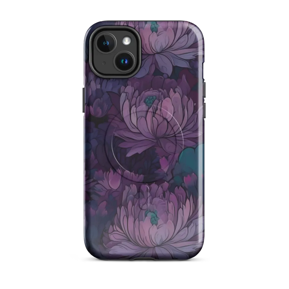 Indigo Bloomscape on MagSafe Tough Case for iPhone® — Front
