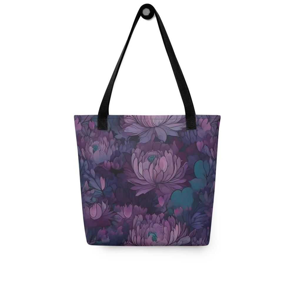 Indigo Bloomscape on Tote Bag — Front