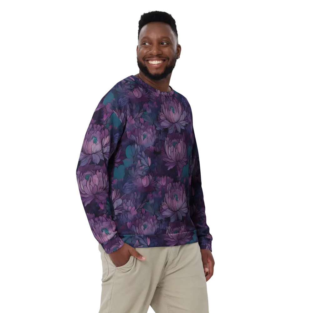 Indigo Bloomscape on Sweatshirt — Front