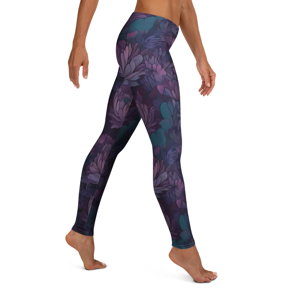 Indigo Bloomscape on Leggings — Right