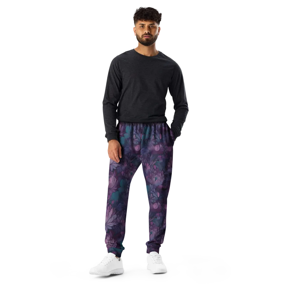Indigo Bloomscape on Men's Joggers — Front