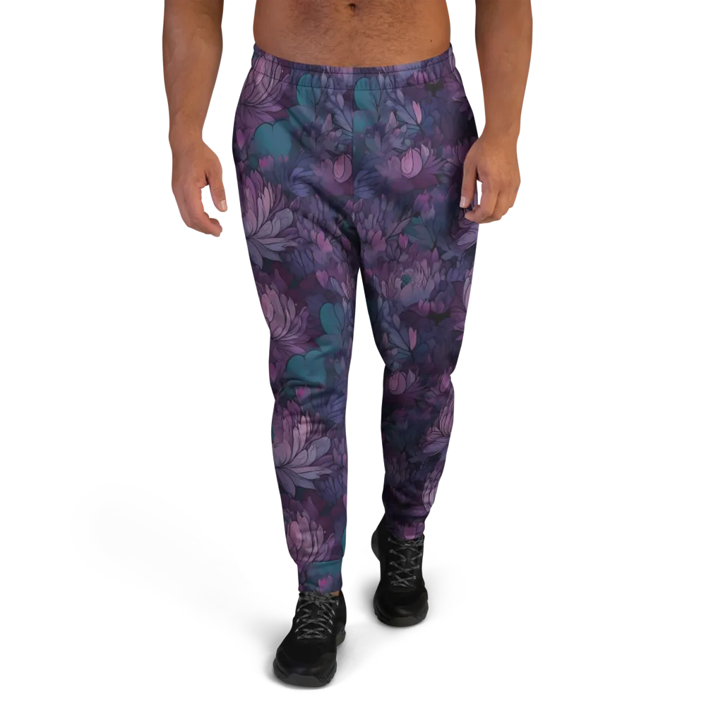 Indigo Bloomscape on Men's Joggers — Front