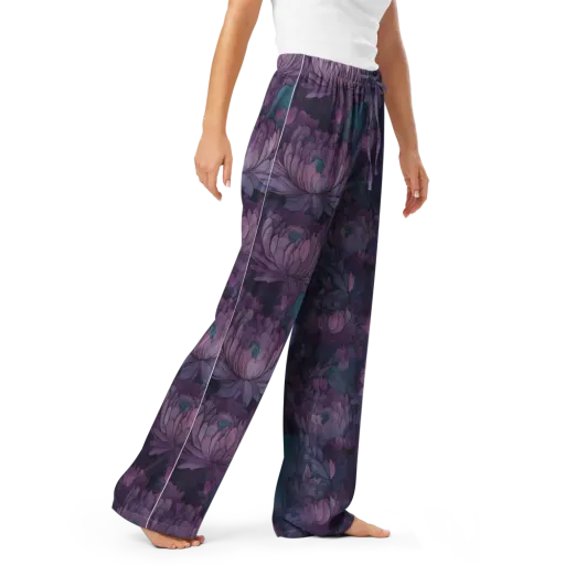 Indigo Bloomscape on a Women's Pajama Pants