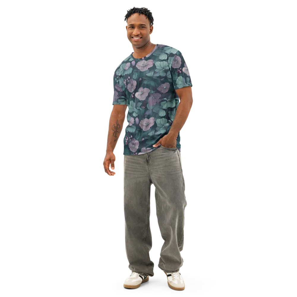 Mauve Canopy on Men's Cotton Crew Neck T-Shirt — Front