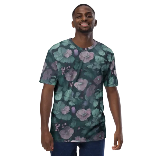 Mauve Canopy on a Men's Crew Neck T-Shirt