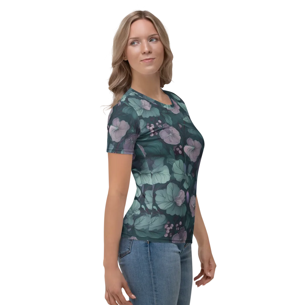 Mauve Canopy on Women's Crew Neck T-Shirt — Right