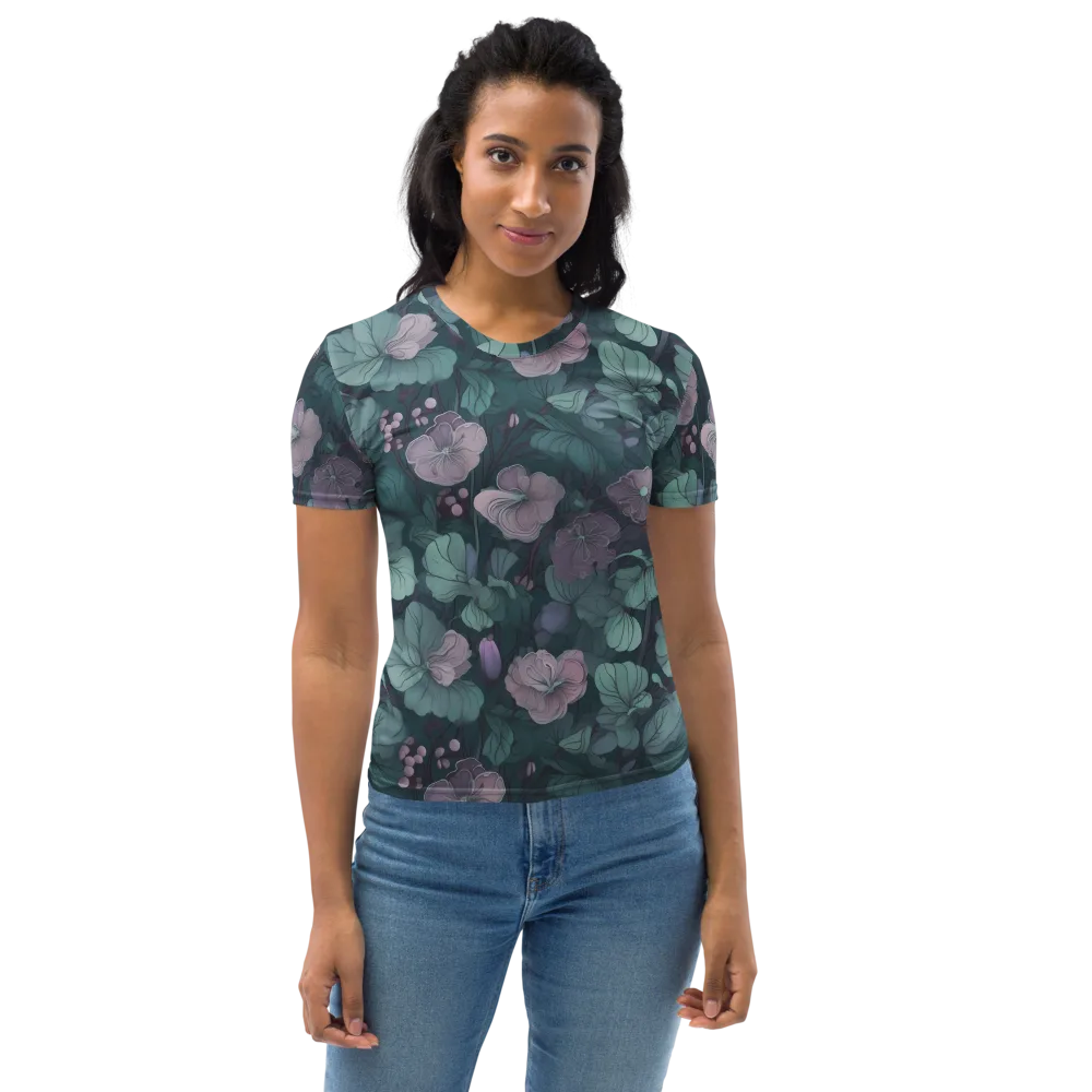 Mauve Canopy on Women's Crew Neck T-Shirt — Front