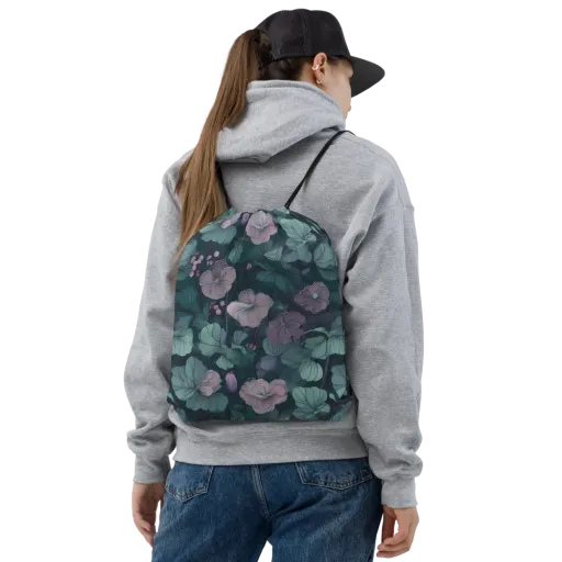 Mauve Canopy on a Drawstring Bag