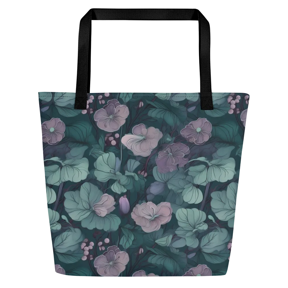 Mauve Canopy on Large Tote Bag W/ Pocket — Front