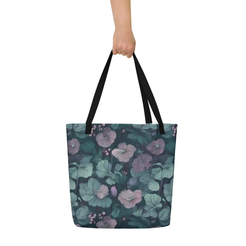 Mauve Canopy on Large Tote Bag W/ Pocket — Front
