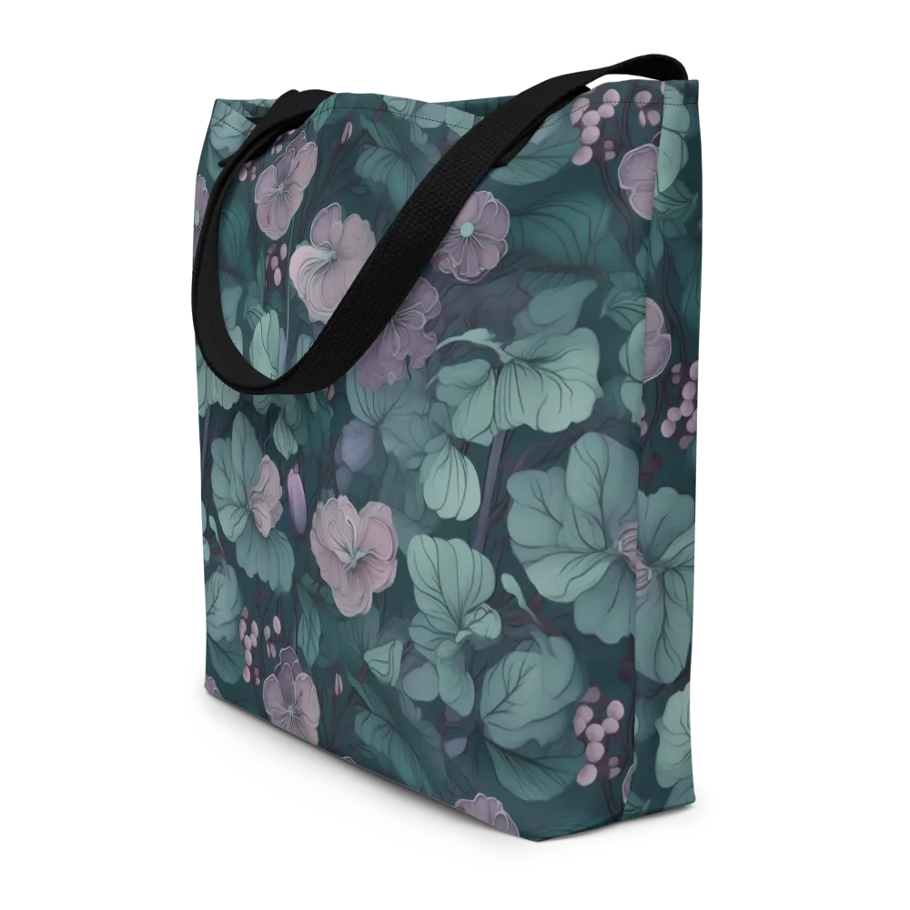 Mauve Canopy on Large Tote Bag W/ Pocket — Front
