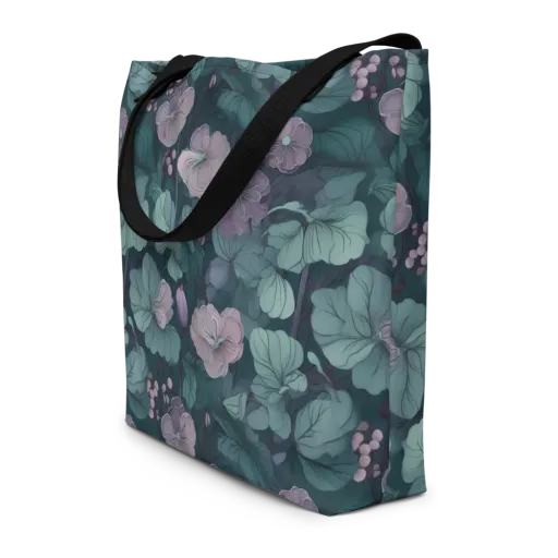 Mauve Canopy on a Large Tote Bag W/ Pocket