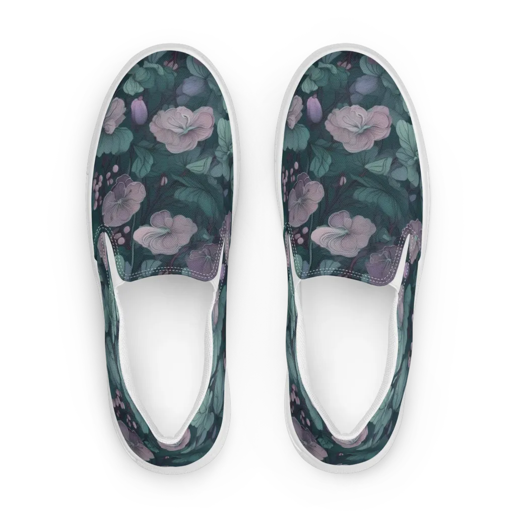 Mauve Canopy on Women's Slip-On Canvas Shoes — Front