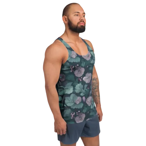 Mauve Canopy on a Men's Tank Top