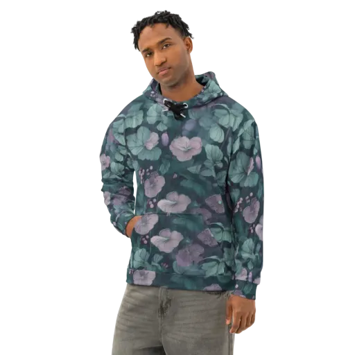 Mauve Canopy on a Cotton Hoodie