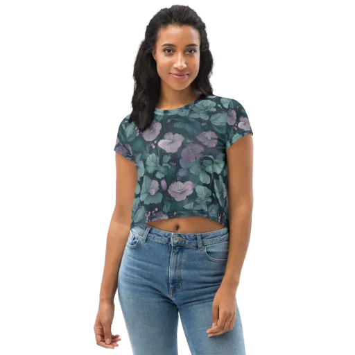 Mauve Canopy on a Crop Tee