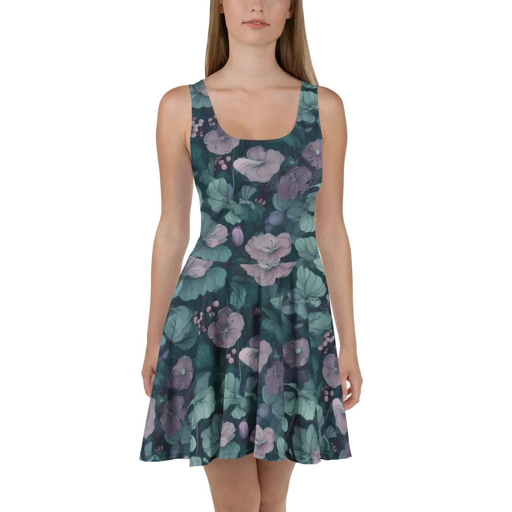 Mauve Canopy on Skater Dress — Front