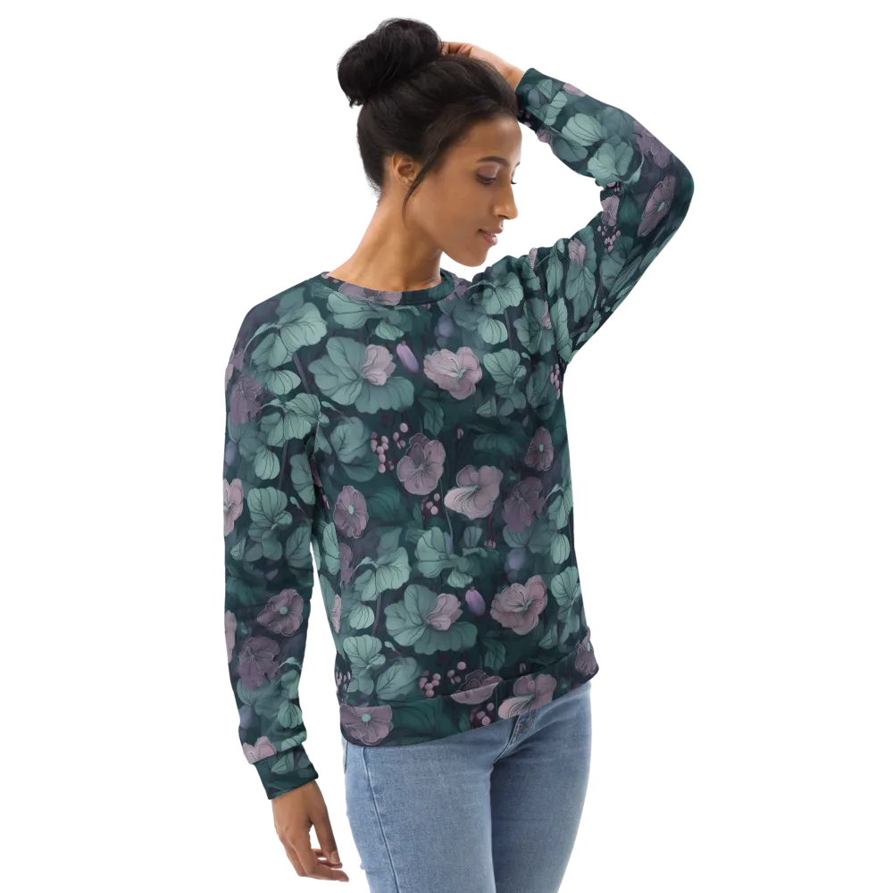 Mauve Canopy on Sweatshirt — Right Front
