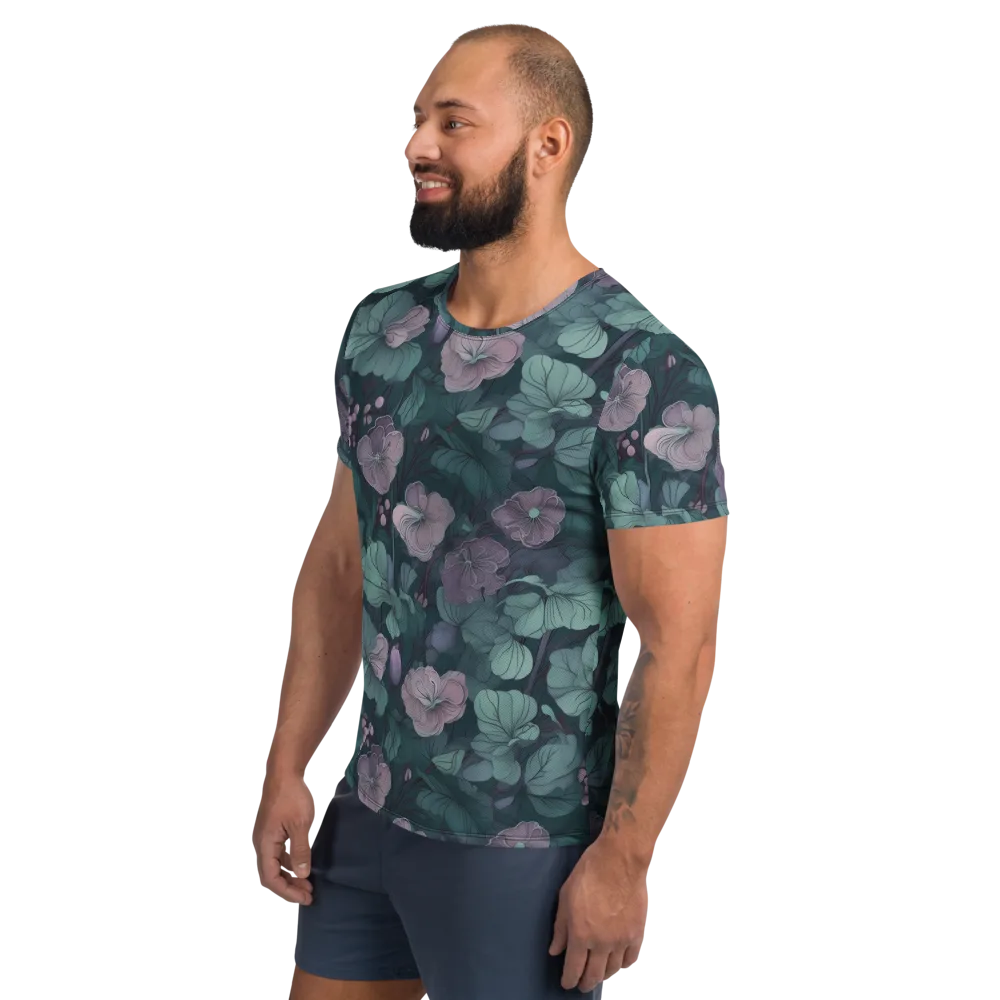 Mauve Canopy on Men's Athletic T-Shirt — Left