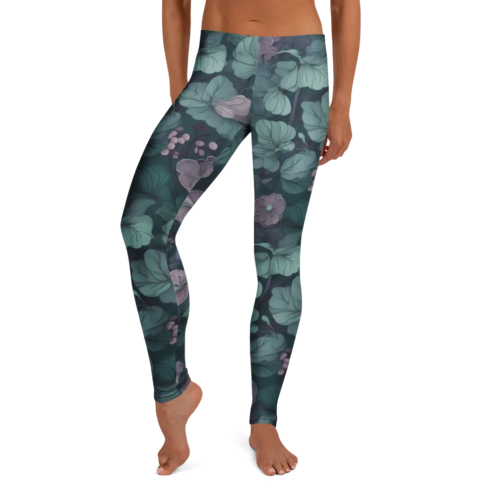 Mauve Canopy on Leggings — Front