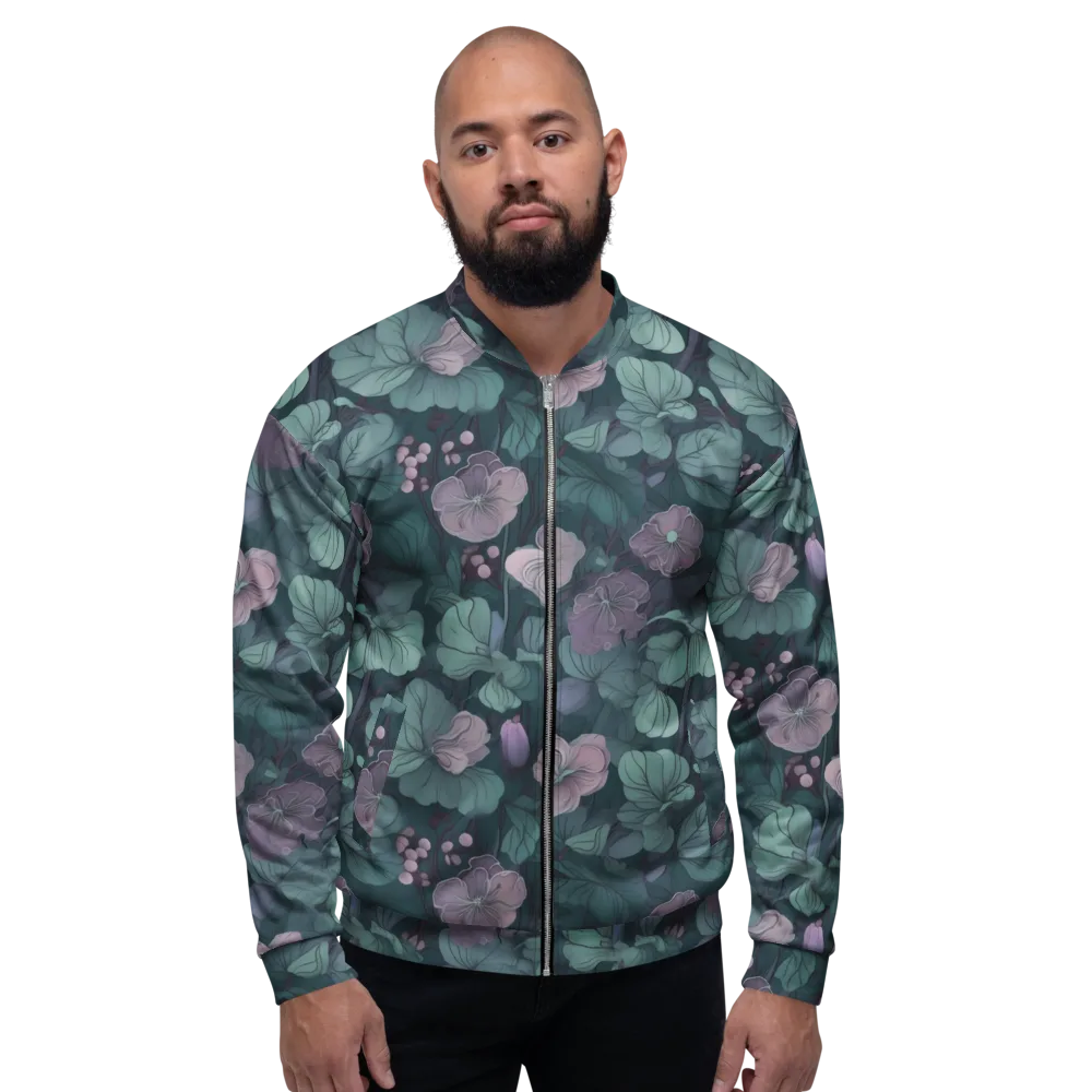 Mauve Canopy on Bomber Jacket — Front