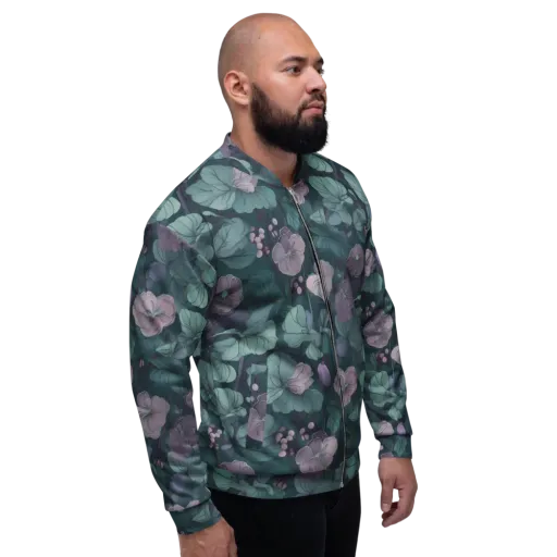 Mauve Canopy on a Bomber Jacket