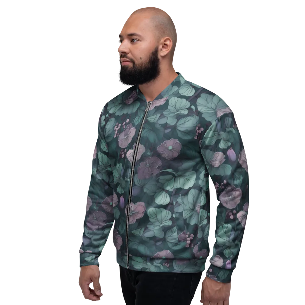 Mauve Canopy on Bomber Jacket — Left