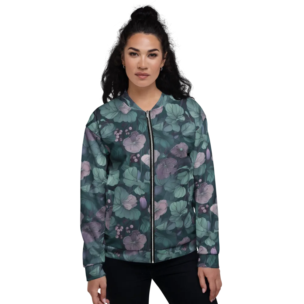 Mauve Canopy on Bomber Jacket — Front