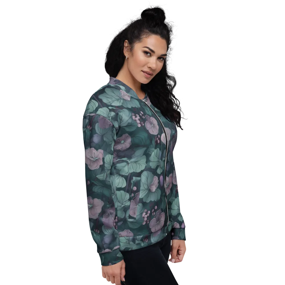 Mauve Canopy on Bomber Jacket — Right