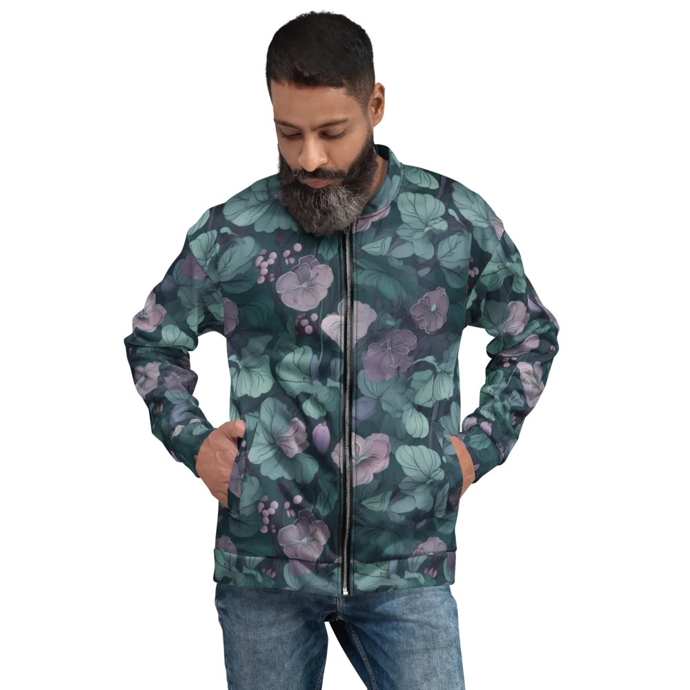 Mauve Canopy on Bomber Jacket — Front