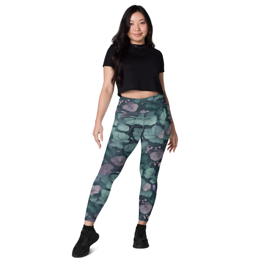 Mauve Canopy on Leggings with Pockets — Front