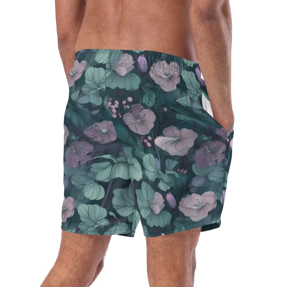 Mauve Canopy on Swim Trunks — Right Back