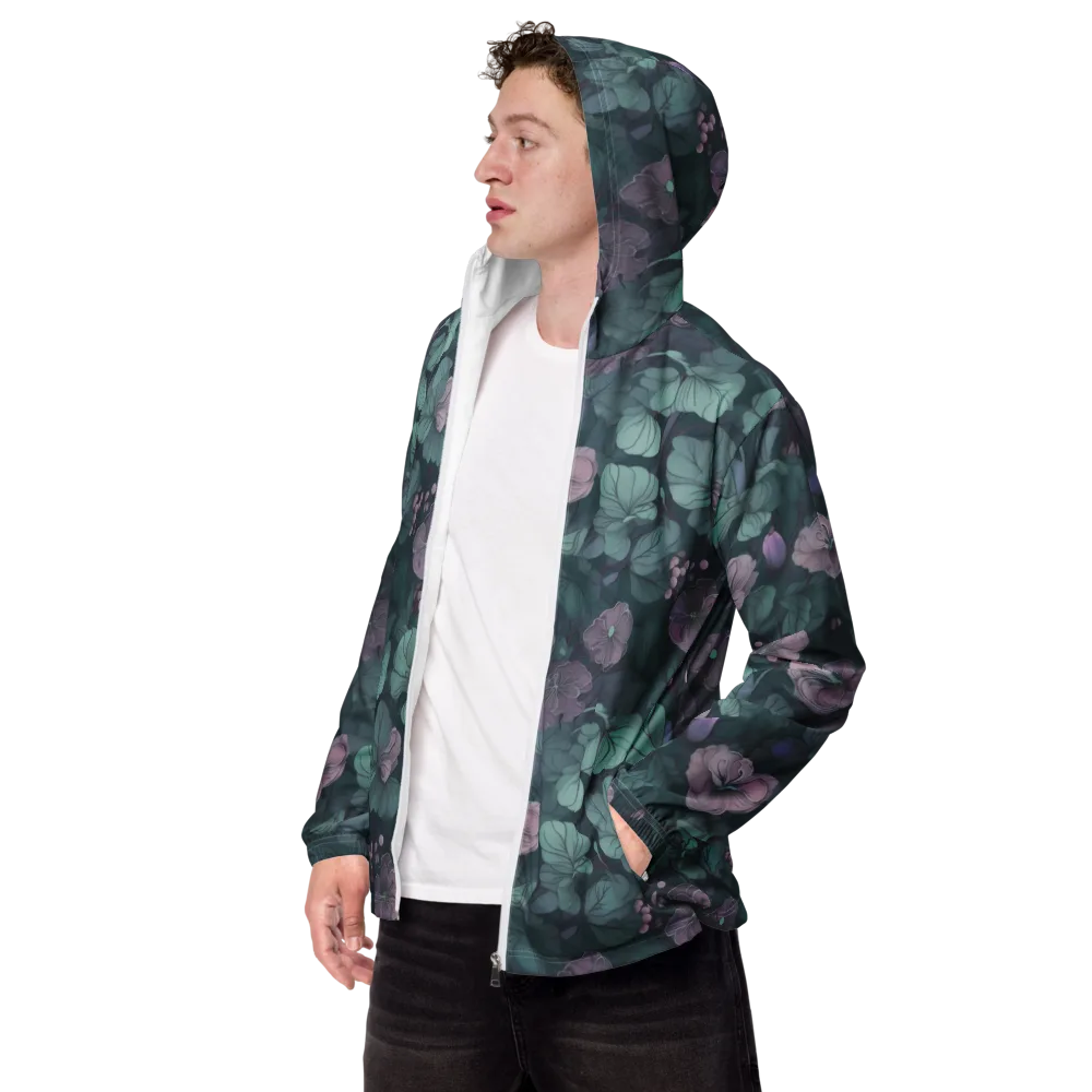 Mauve Canopy on Men's Windbreaker — Left Front