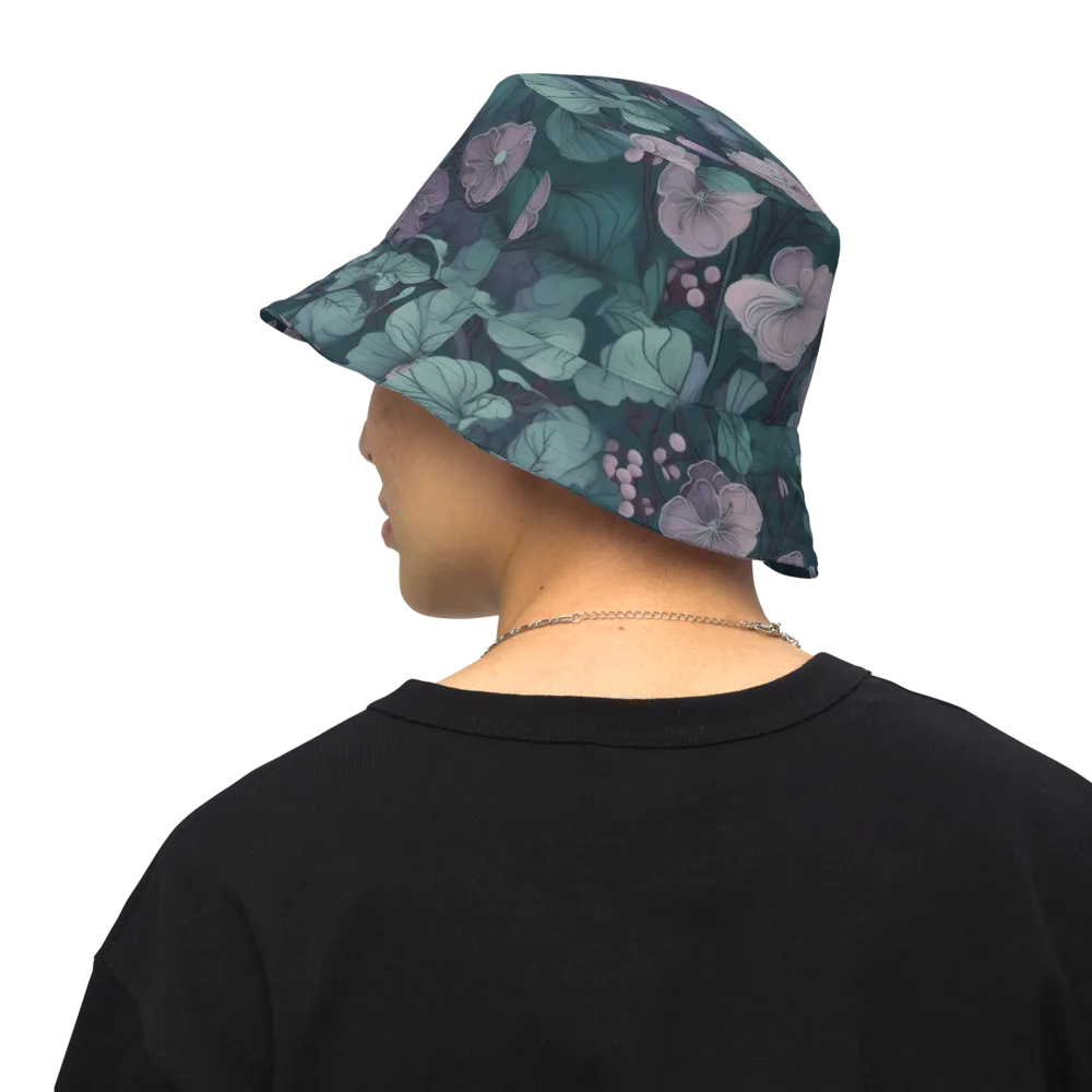 Mauve Canopy on Reversible Bucket Hat — Back Inside