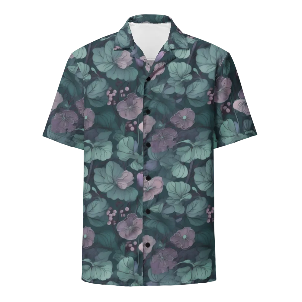 Mauve Canopy on Button Shirt — Front