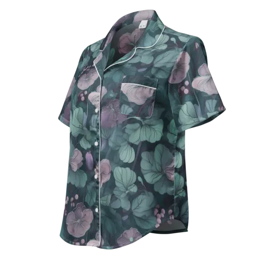 Mauve Canopy on a Women's Short Sleeve Pajama Top
