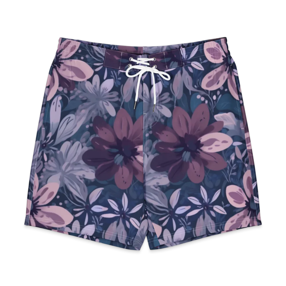 Moonlit Garden on Men's Board Shorts — Front
