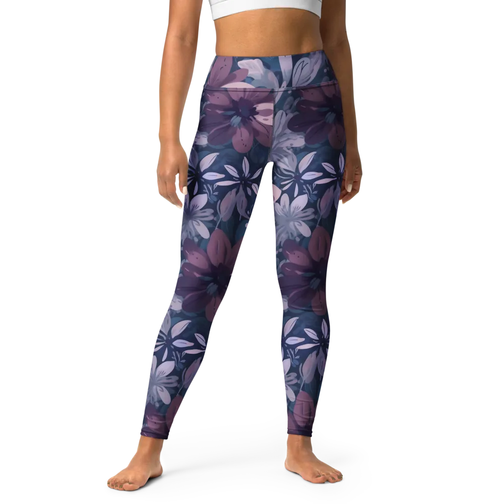 Moonlit Garden on Yoga Leggings — Front
