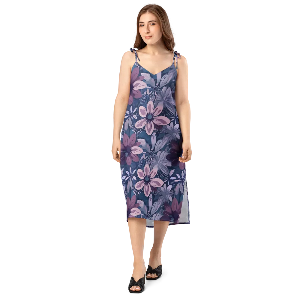 Moonlit Garden on Slip Dress — Front