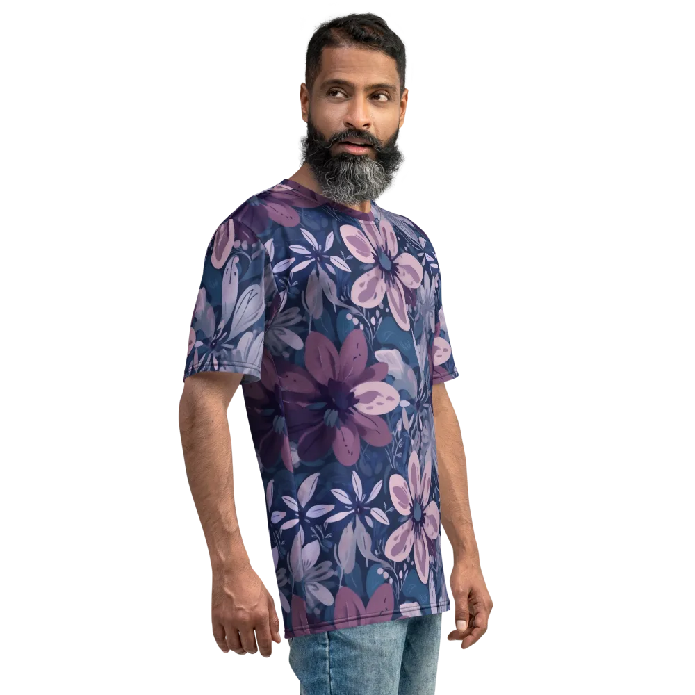 Moonlit Garden on Men's Crew Neck T-Shirt — Right